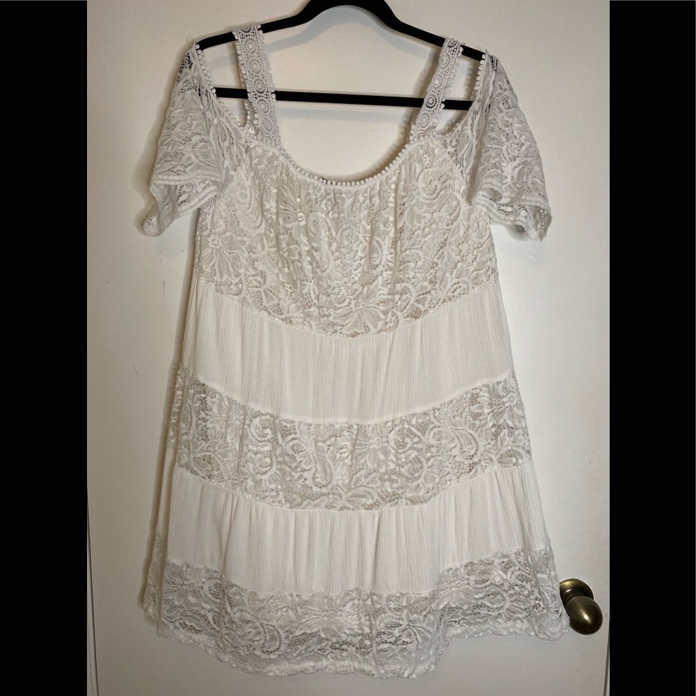 Topshop Cold Shoulder Dress